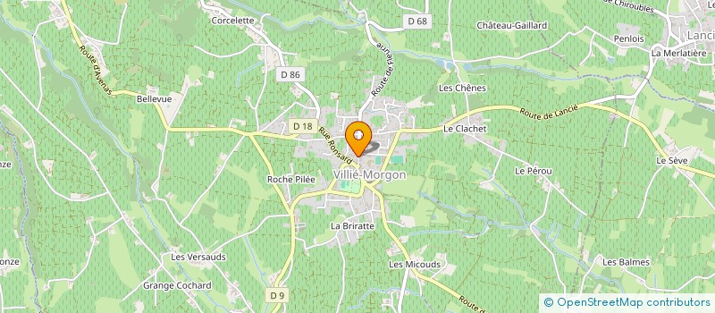 localisation de l'entreprise SCI GEVAL  VILLIE-MORGON