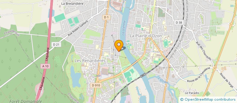 localisation de l'entreprise SCI GEVAL25  CHATELLERAULT