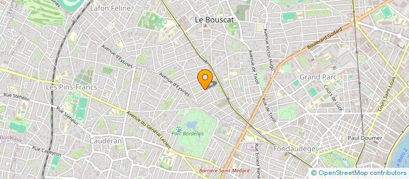 localisation de l'entreprise SCI GEVANIFA  LE BOUSCAT