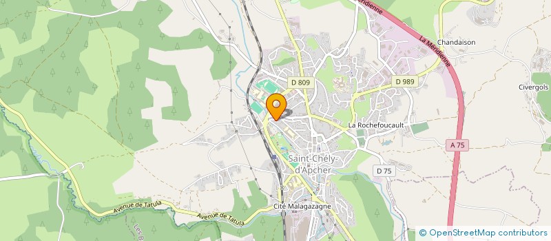 localisation de l'entreprise SCI GEVAUDAN  SAINT-CHELY-D'APCHER