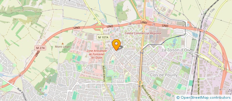 localisation de l'entreprise SCI GEX à DIJON