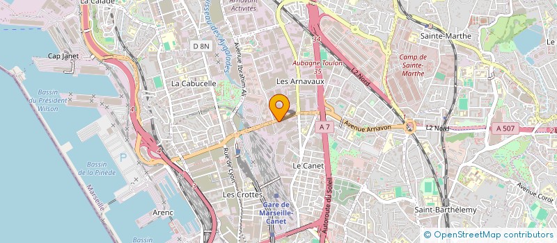 localisation de l'entreprise SCI GEZE 50 à MARSEILLE