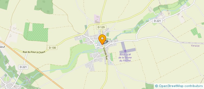 localisation de l'entreprise SCI GF  VARAIZE