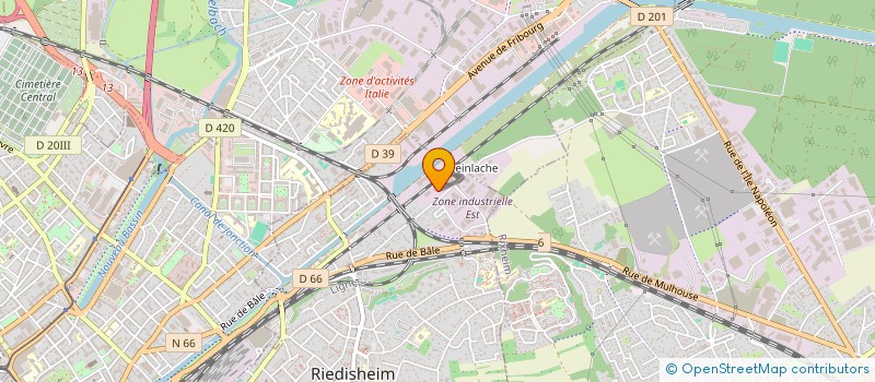 localisation de l'entreprise SCI GF  RIEDISHEIM