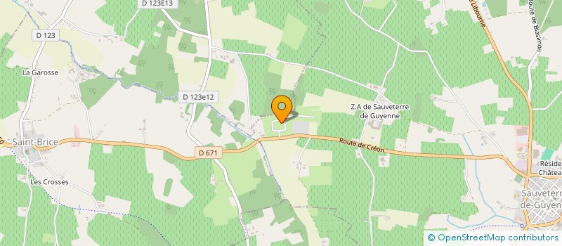 localisation de l'entreprise SCI GF  SAUVETERRE-DE-GUYENNE