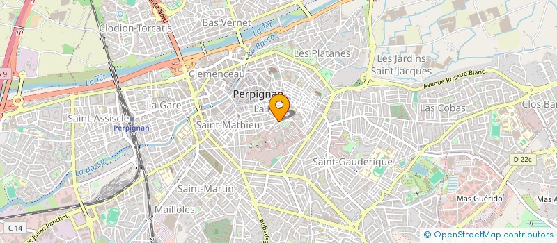 localisation de l'entreprise SCI GF GESTION  PERPIGNAN