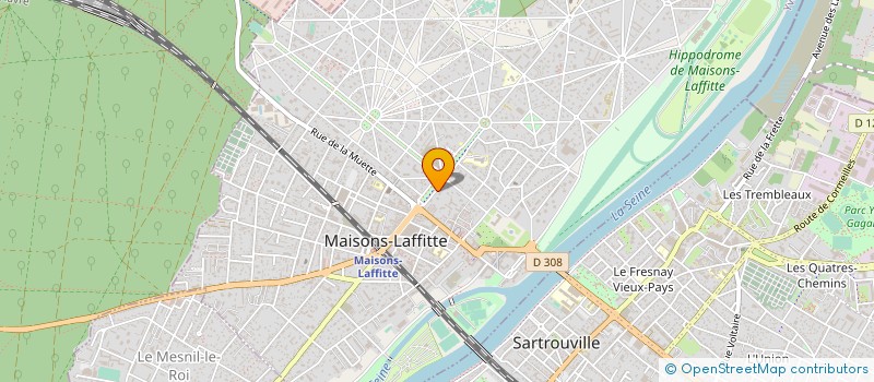 localisation de l'entreprise SCI GFA DE LA FERME DE L HUILLIER  MAISONS-LAFFITTE