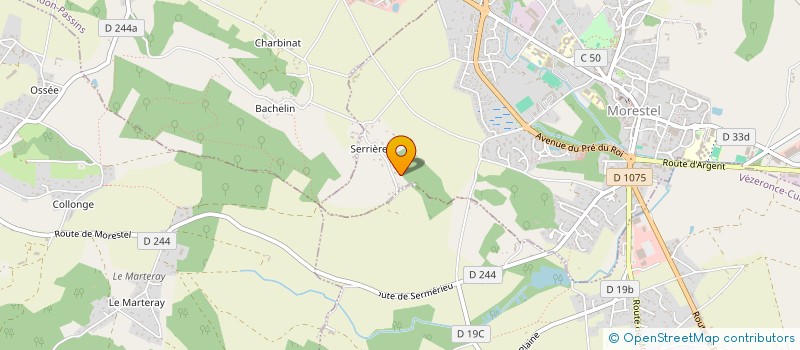 localisation de l'entreprise SCI GFE  MORESTEL