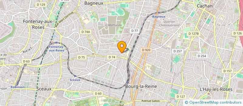localisation de l'entreprise SCI GFELLER PARIS à BAGNEUX