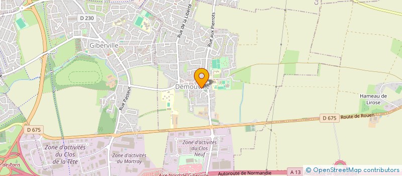 localisation de l'entreprise SCI GFIM  DEMOUVILLE