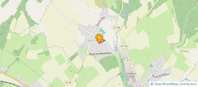 localisation de l'entreprise SCI GFJ  MESSINCOURT