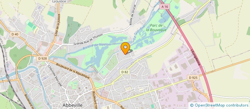localisation de l'entreprise SCI GFLAMENT à ABBEVILLE