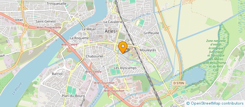 localisation de l'entreprise SCI GFM à ARLES