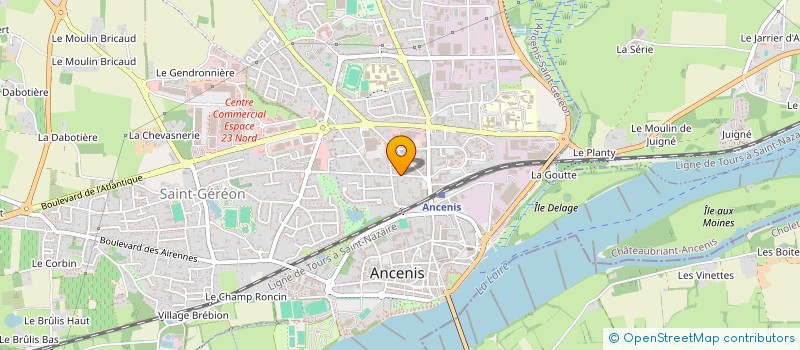 localisation de l'entreprise SCI GFMB  ANCENIS-SAINT-GEREON