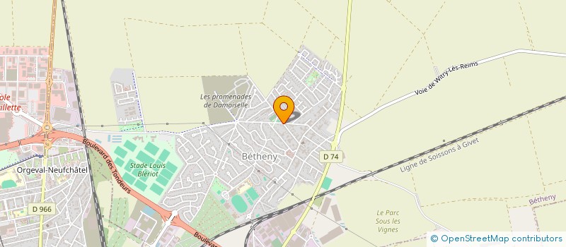 localisation de l'entreprise SCI GFN  BETHENY