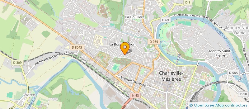 localisation de l'entreprise SCI GFT  CHARLEVILLE-MEZIERES