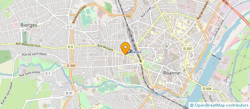 localisation de l'entreprise SCI GFTS  ROANNE