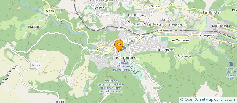 localisation de l'entreprise SCI GG  LA BOURBOULE