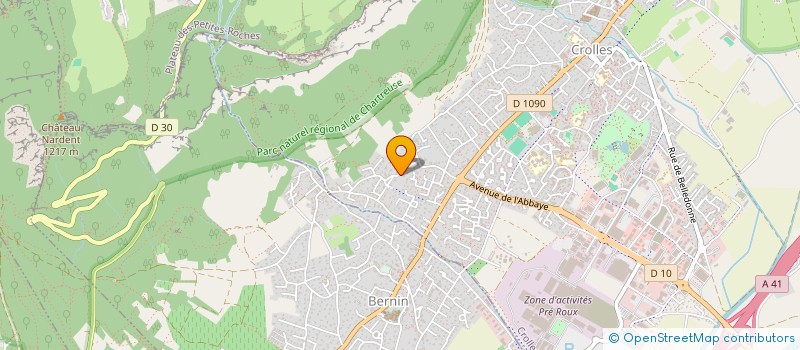 localisation de l'entreprise SCI GG  CROLLES