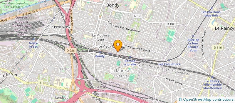 localisation de l'entreprise SCI GGB  BONDY