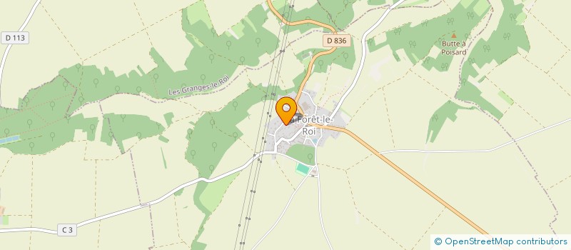 localisation de l'entreprise SCI GGC  LA FORET-LE-ROI