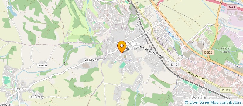 localisation de l'entreprise SCI GGE  SAINT-ALBAN-DE-ROCHE