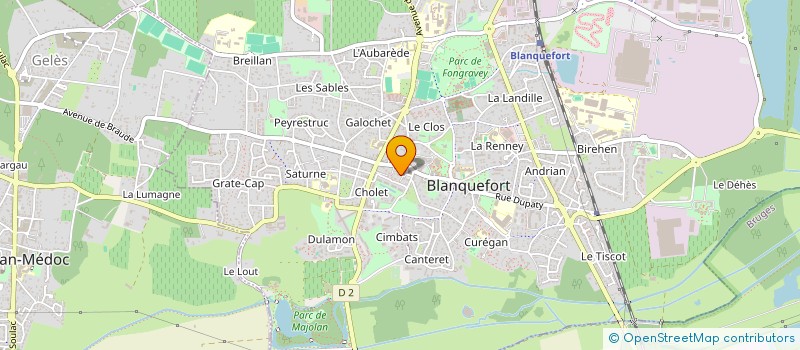 localisation de l'entreprise SCI GGIMMO  CREON