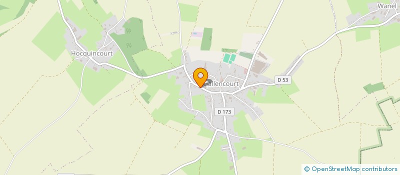 localisation de l'entreprise SCI GGIR IMMO  HALLENCOURT