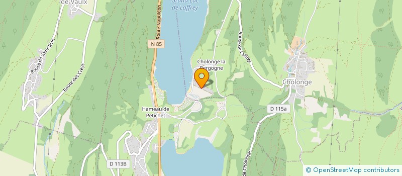 localisation de l'entreprise SCI GGIT  CHOLONGE