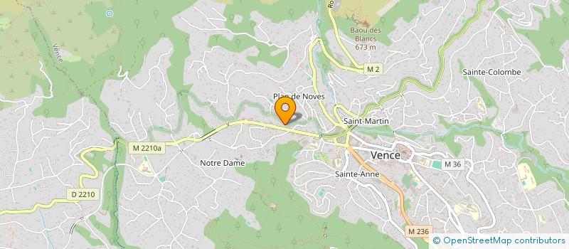 localisation de l'entreprise SCI GGM  VENCE