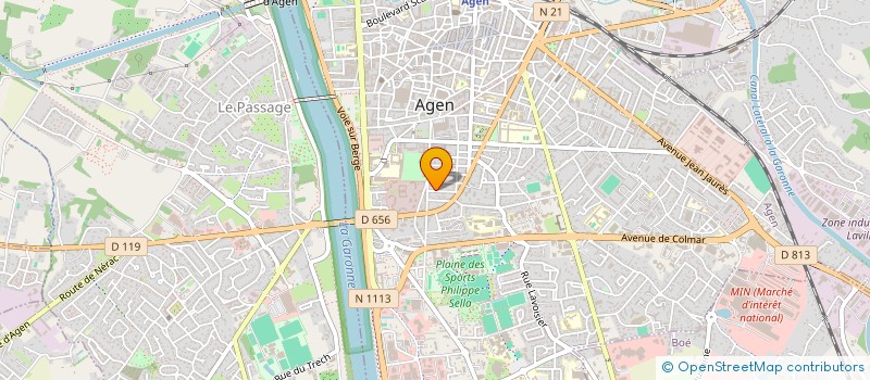 localisation de l'entreprise SCI GGM  AGEN