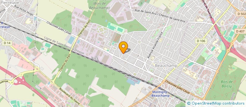 localisation de l'entreprise SCI GGM  BEAUCHAMP