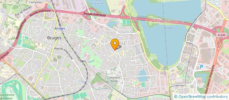 localisation de l'entreprise SCI GGP ET FILS  BRUGES