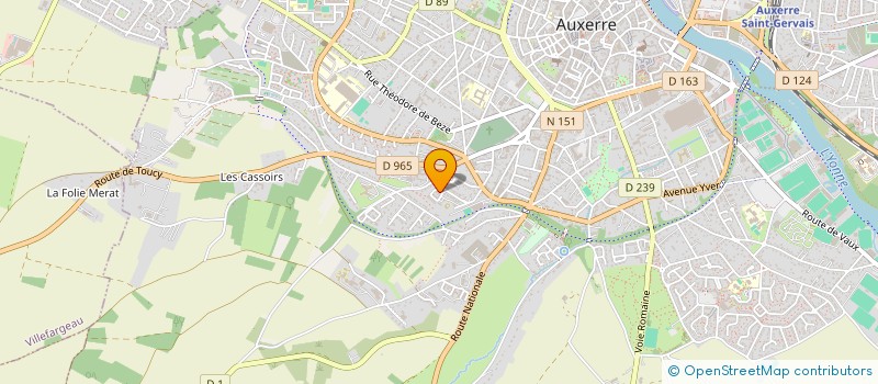 localisation de l'entreprise SCI GGPHIL à AUXERRE
