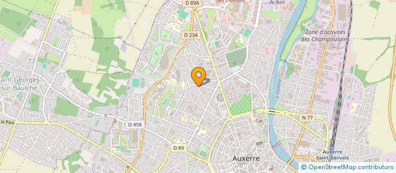 localisation de l'entreprise SCI GGS à AUXERRE