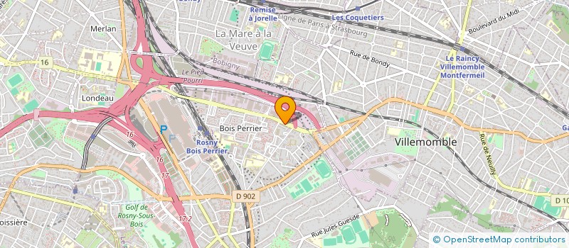 localisation de l'entreprise SCI GGS à ROSNY-SOUS-BOIS