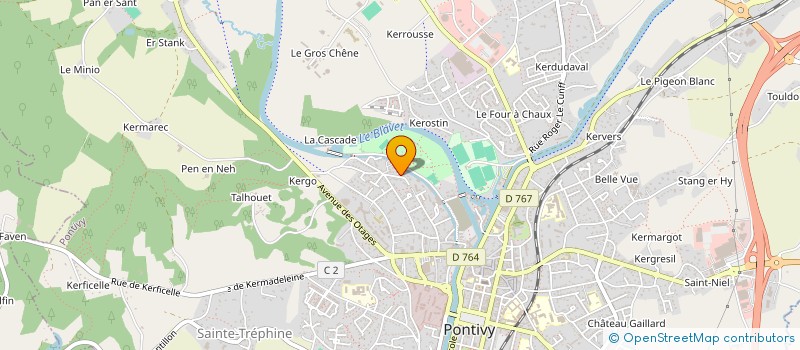 localisation de l'entreprise SCI GH  PONTIVY