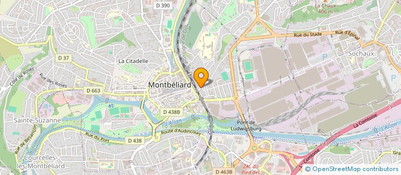 localisation de l'entreprise SCI GH à MONTBELIARD