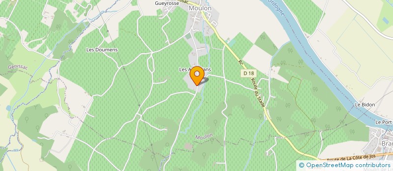 localisation de l'entreprise SCI GH  MOULON