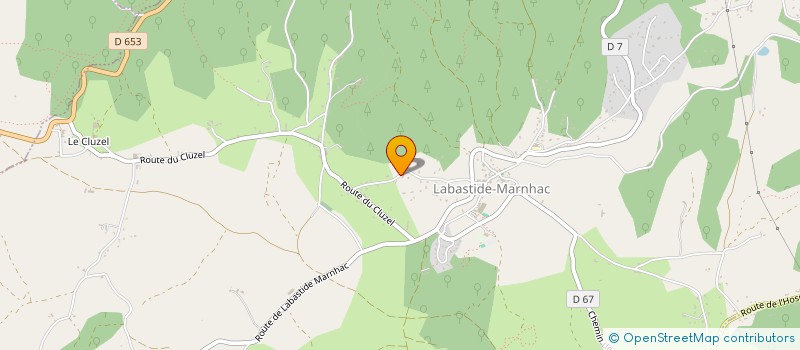 localisation de l'entreprise SCI GH  LABASTIDE-MARNHAC