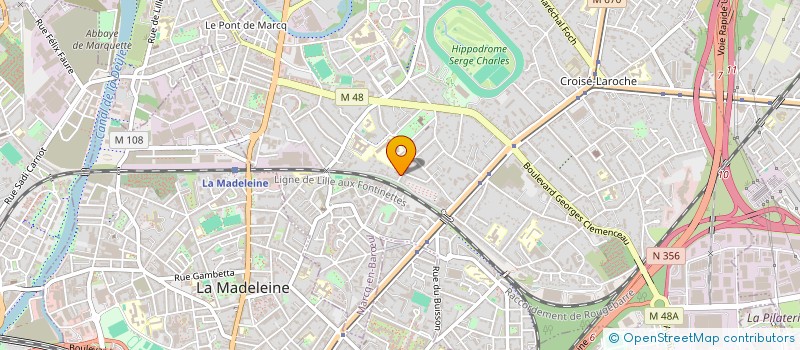 localisation de l'entreprise SCI GH IMMO à MARCQ-EN-BARŒUL