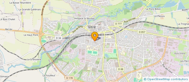localisation de l'entreprise SCI GH IMMOPRO  VITRE