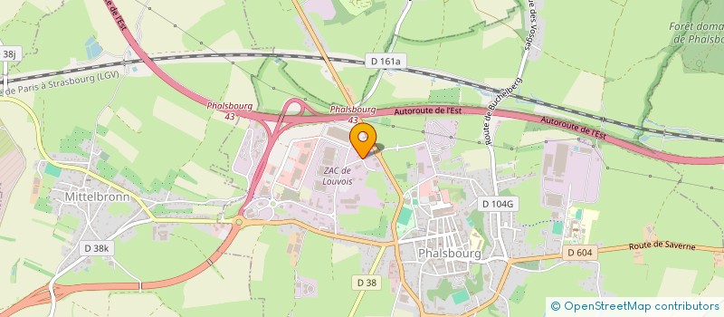 localisation de l'entreprise SCI GH JURA  PHALSBOURG