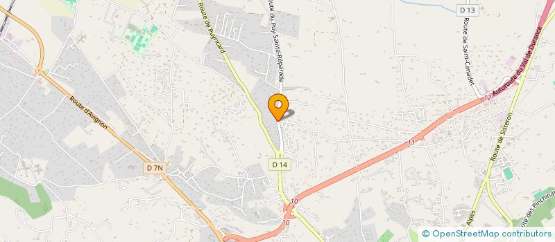 localisation de l'entreprise SCI GH13410  LA FARE-LES-OLIVIERS