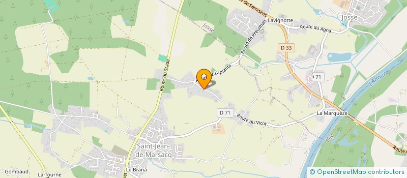 localisation de l'entreprise SCI GHAFOR  SAINT-JEAN-DE-MARSACQ