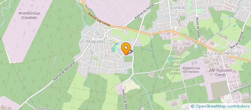 localisation de l'entreprise SCI GHAM  SAINT-MEDARD-EN-JALLES