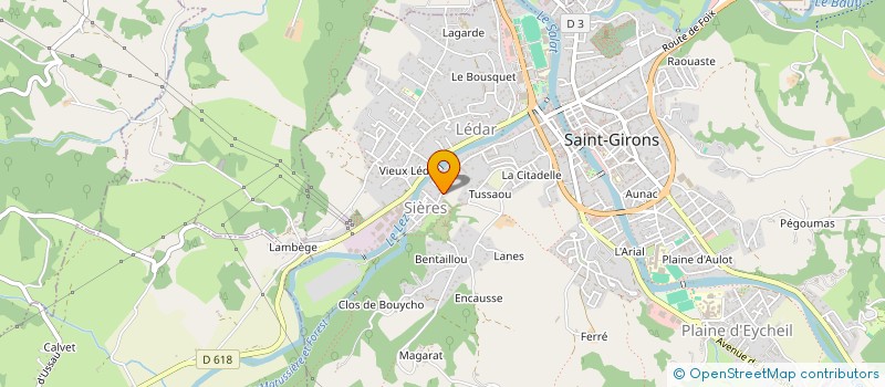 localisation de l'entreprise SCI GHDF à SAINT-GIRONS