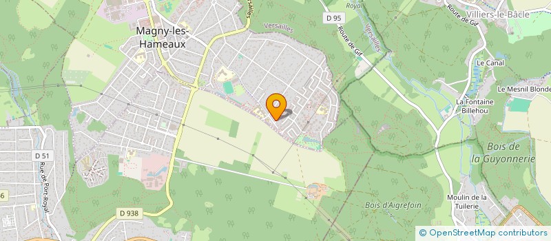 localisation de l'entreprise SCI GHERMAN  MAGNY-LES-HAMEAUX