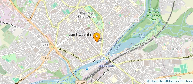localisation de l'entreprise SCI-GHHA à SAINT-QUENTIN