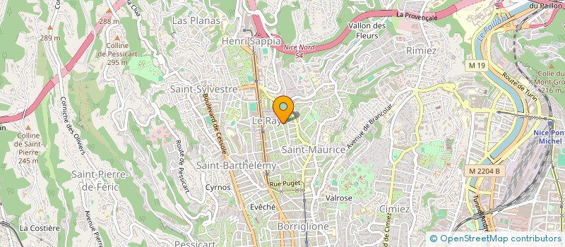localisation de l'entreprise SCI GHIGLIANI à NICE